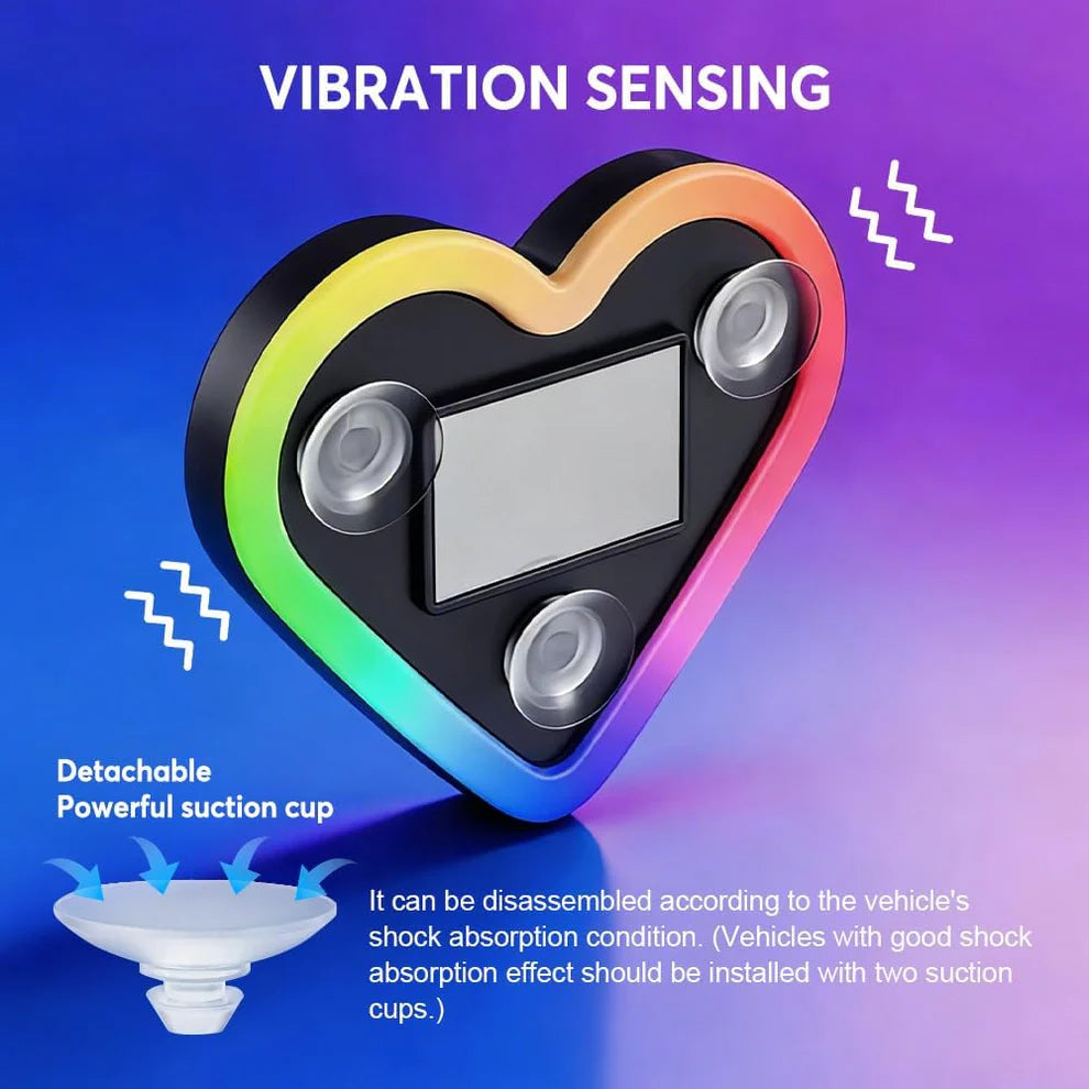 LumiHeart RGB Car Window Light — Wireless Smart Glow